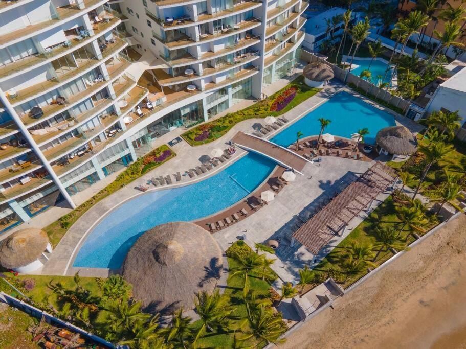 Lujo en las alturas Vista al Mar a pie de playa Mazatlán Exterior foto